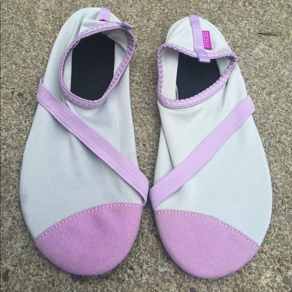 Women's Fitkicks Purple & Grey Slip On's Size 9-10